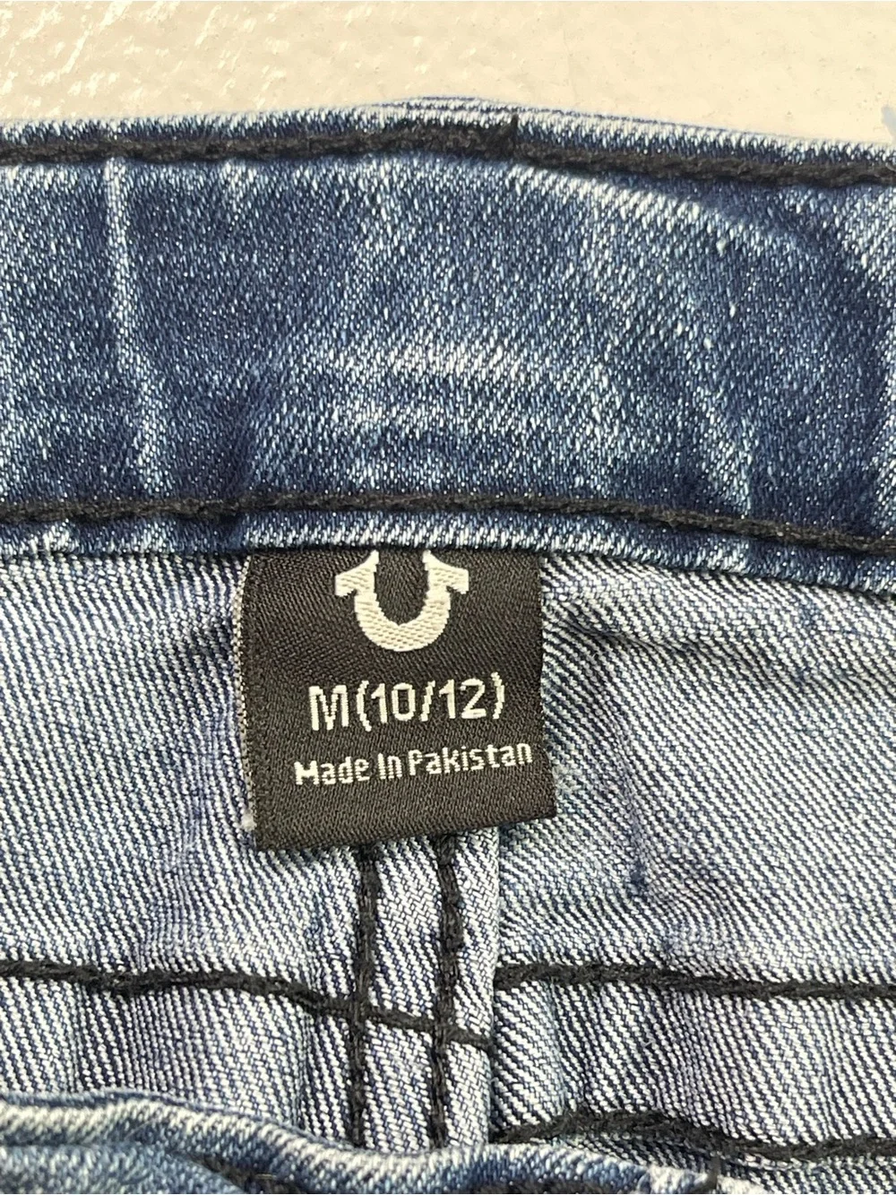True Religion Kids Cargo Straight Leg Medium Wash Jeans Size M (10/12)